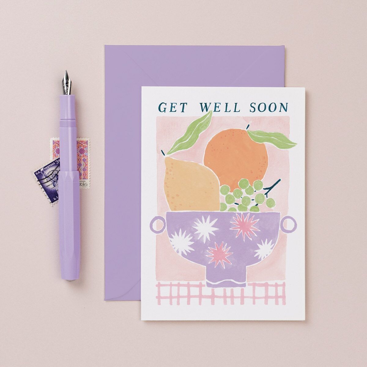 Fruit Get Well Soon Card | Feel Better Soon Card | Thought