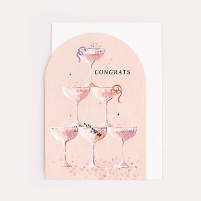 Biglietti di congratulazioni "Champagne" | Carte di fidanzamento | Partecipazioni di nozze | Carte Celebrazioni | Biglietti Anniversario | Biglietti d'auguri