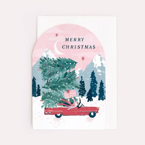 Driving Home Christmas Card | Holiday Card | Seasonal Greeting Cards