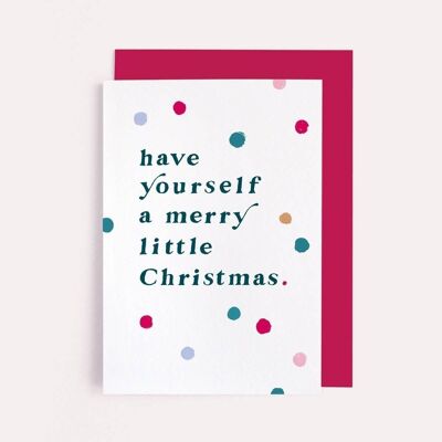 Frohe kleine Weihnachtskarte | Weihnachtskarte | Weihnachtskarte