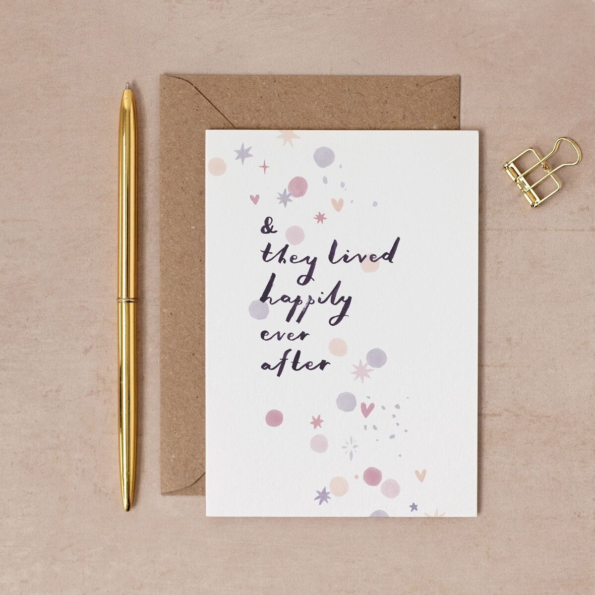 Partecipazione di nozze felici e contenti | Matrimonio | Carta di coriandoli