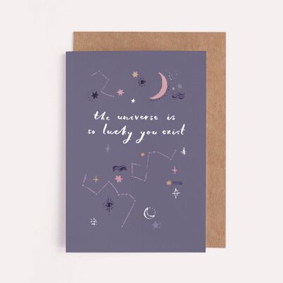 Liebeskarten „Lucky Universe“ | Jubiläumskarten | Liebeskarte | Geburtstagskarten | Valentinstagskarten | Grußkarten