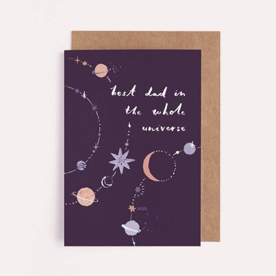 Father's Day Cards "Dad Universe" | Dad Card | | Male Birthday Card | Greeting Cards