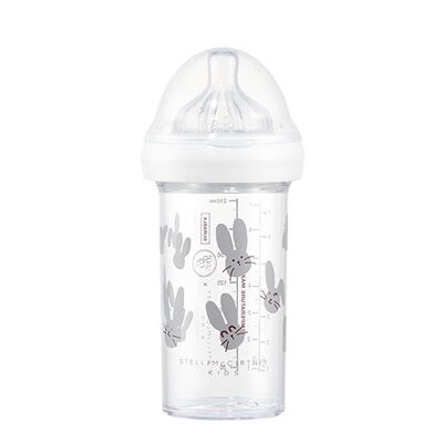 Stella Mc Cartney Babyflasche 210 ml graues Kaninchen 6+