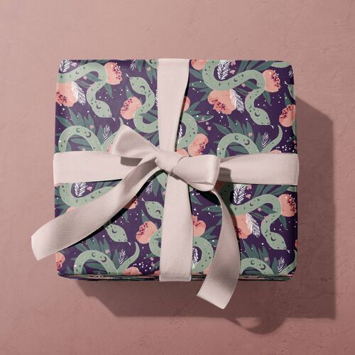 Mystical Snake Gift Wrap Sheet | Wrapping Paper | Craft