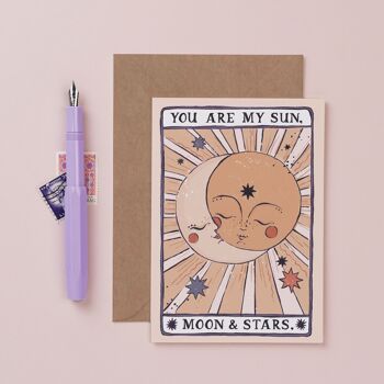Love Cards Carte "Soleil, Lune & Etoiles" | Carte d'amour | Carte d'anniversaire | Carte Saint Valentin | Cartes de tarot | Cartes d'anniversaire | Cartes d'anniversaire | Cartes de voeux 5