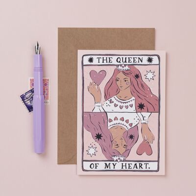 Anniversary Cards "Queen of My Heart" | Love Cards | Anniversary Card | Valentine's Day Cards | Greeting Cards