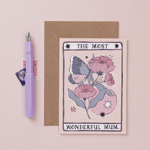 Mum Cards "Tarot Flower" Mum Card | Female Birthday Cards | Mother's Day Cards | Tarot Cards | Greeting Cards