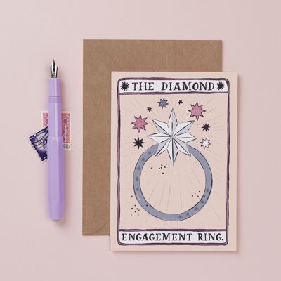 Tarot Engagement Ring Card | Engagement Card | Tarot Card