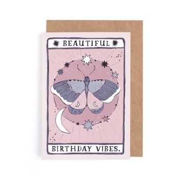 Cartes d'anniversaire "Moth Birthday Vibes" | Cartes de tarot | Jeux de tarot | Cartes d'anniversaire Tarot | Cartes Femme | Sorcière | Wicca | Cartes de voeux 5