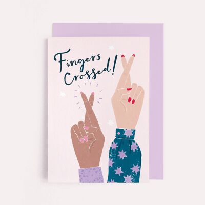 Fingers Crossed Card | Good Luck Card