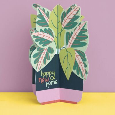Carte dépliante 3D "Happy New Home", TRS20