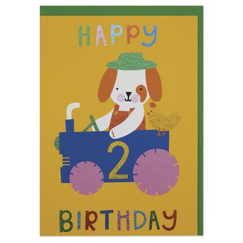 Age 2 Birthday Card , WOW02