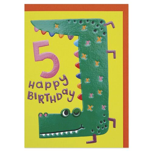 Age 5 Birthday Card , ZPD05