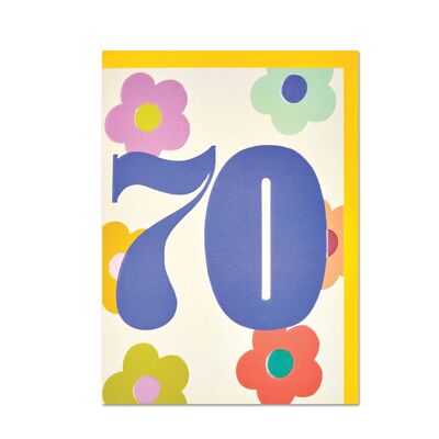 Tarjeta de cumpleaños de 70 años, GDV66