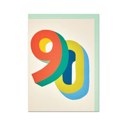 Alter 90 Geburtstagskarte, GDV78