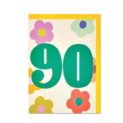 Tarjeta de cumpleaños de 90 años, GDV70