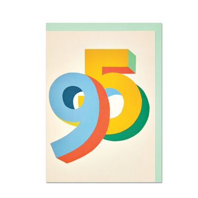 Carte d'anniversaire 95 ans, GDV79