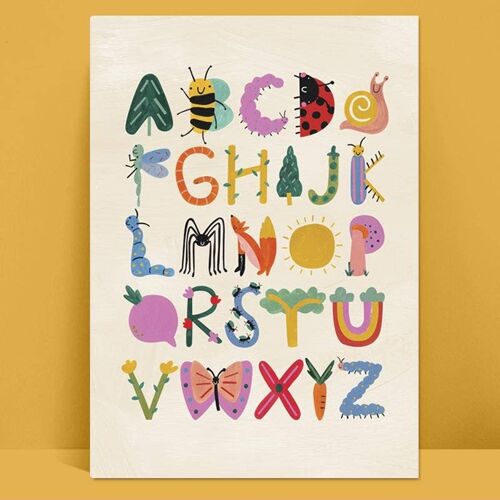 Alphabet childrens print , PRT32-1