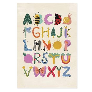 Alphabet imprimé pour enfants, PRT32-1 2