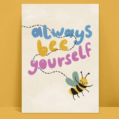 Lámina infantil "Always Bee Yourself", PRT28-2
