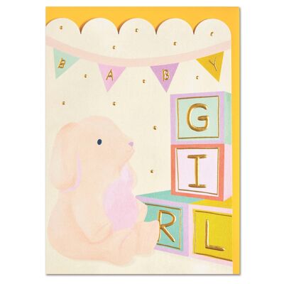 Baby Girl' card , GOM22