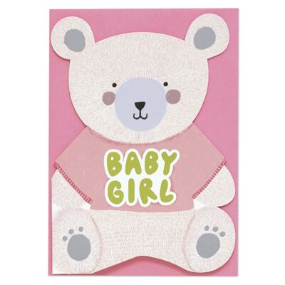 Baby-Mädchen-Karte, POP24