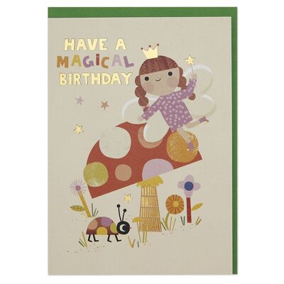Birthday magical fairy card , FAN04