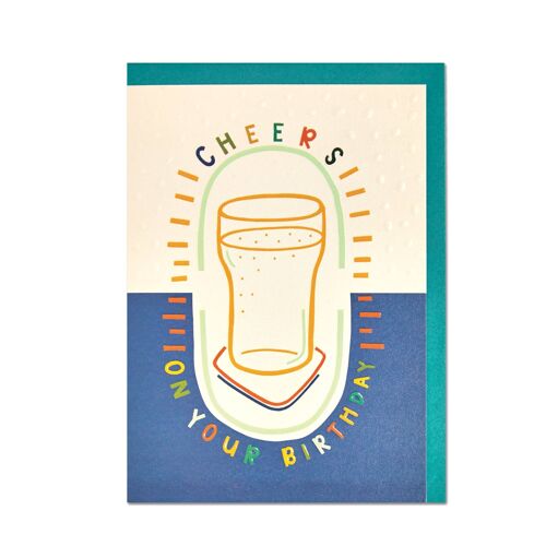 Cheers on your Birthday' card , MID02