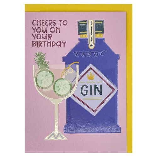Cheers to you on your Birthday' card , GDV64
