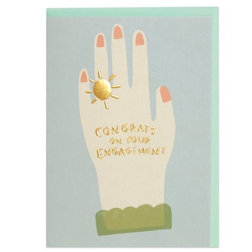 Congrats on your engagement' card , WHM13