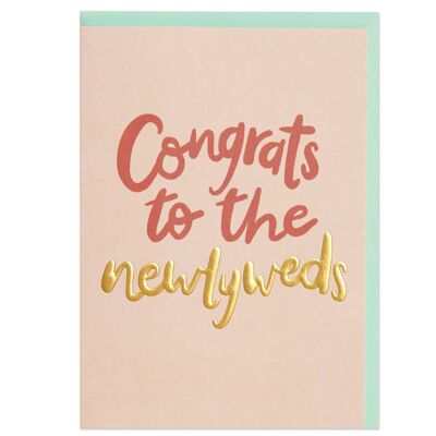 Congrats to the newlyweds' card , WHM14