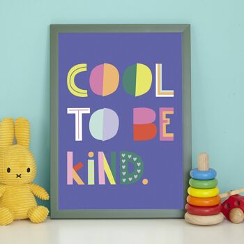 Impression pour enfants cool d'être gentil, PRT1A-1 4