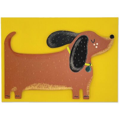 Dachshund card , PAW01