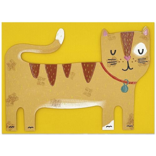 Ginger Cat card , PAW07