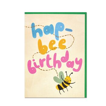 Carte d'anniversaire Hap-bee, GRT04 1