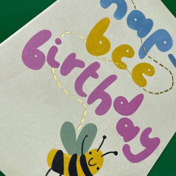 Carte d'anniversaire Hap-bee, GRT04 2