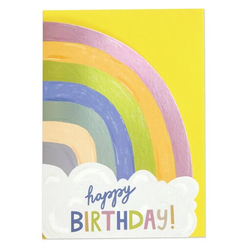 Happy Birthday Rainbow' card , POP33