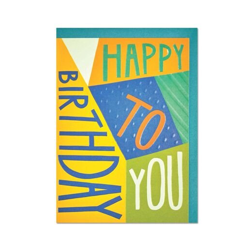 Happy Birthday to you' card , MID04
