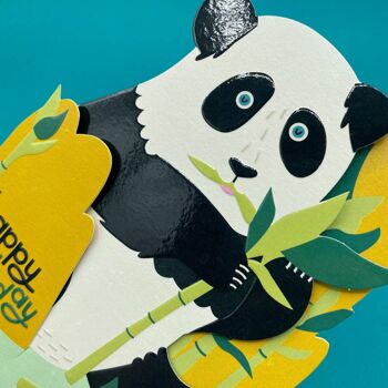 Joyeux Anniversaire' Carte Panda Dépliante 3D, TRS25 2