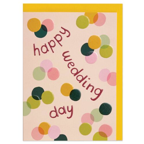 Happy wedding day' card , GDV15