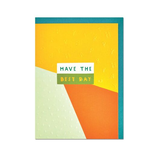 Have the best day' card , MID03
