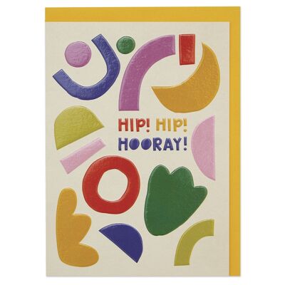Hip! Hip! Hooray!' card , SAY01