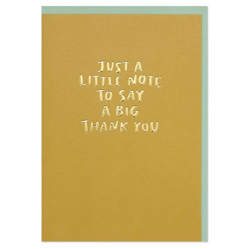 Just a little note to say a big thank you' card set , PCK19