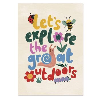 Imprimé pour enfants Let's Explore the Great Outdoors, PRT23-1 2