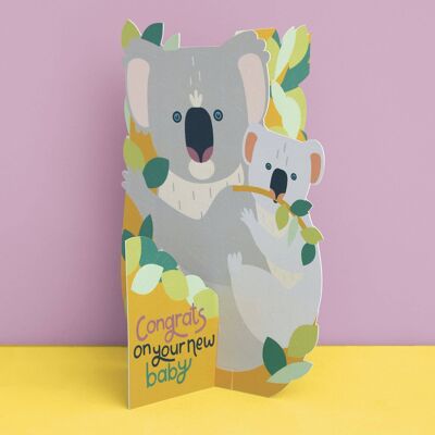 New Baby' 3D fold-out card , TRS18