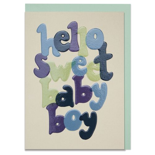 New baby boy' card , GDV47
