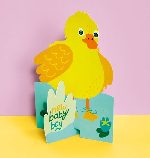 New Baby Boy' 3D Fold-out card , TRS31