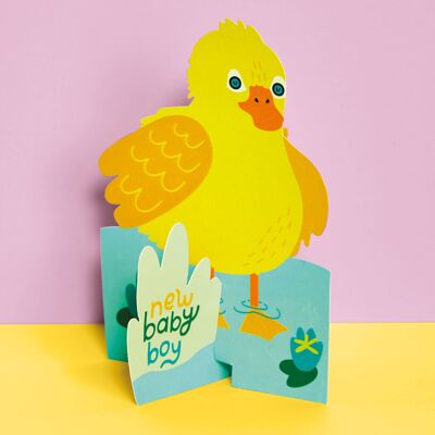 New Baby Boy' 3D Fold-out card , TRS31