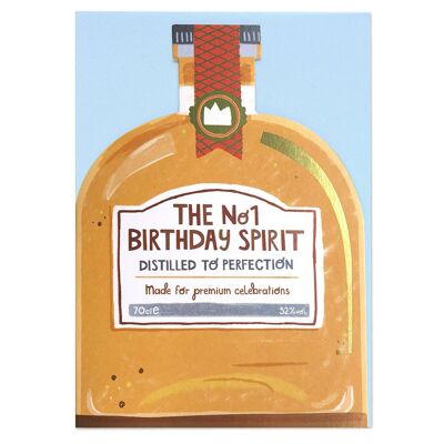 No1 Birthday Spirit' card , POP37